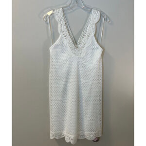 SUGARLIPS Mini Dress Women’s S Brette White Eyelet Lace NWT